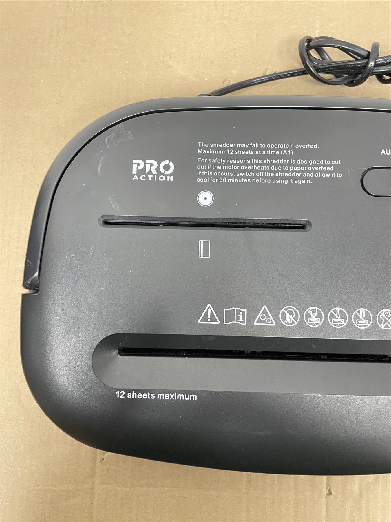 ProAction 12 Sheet 25 Litre Card and CD Cross Cut Shredder