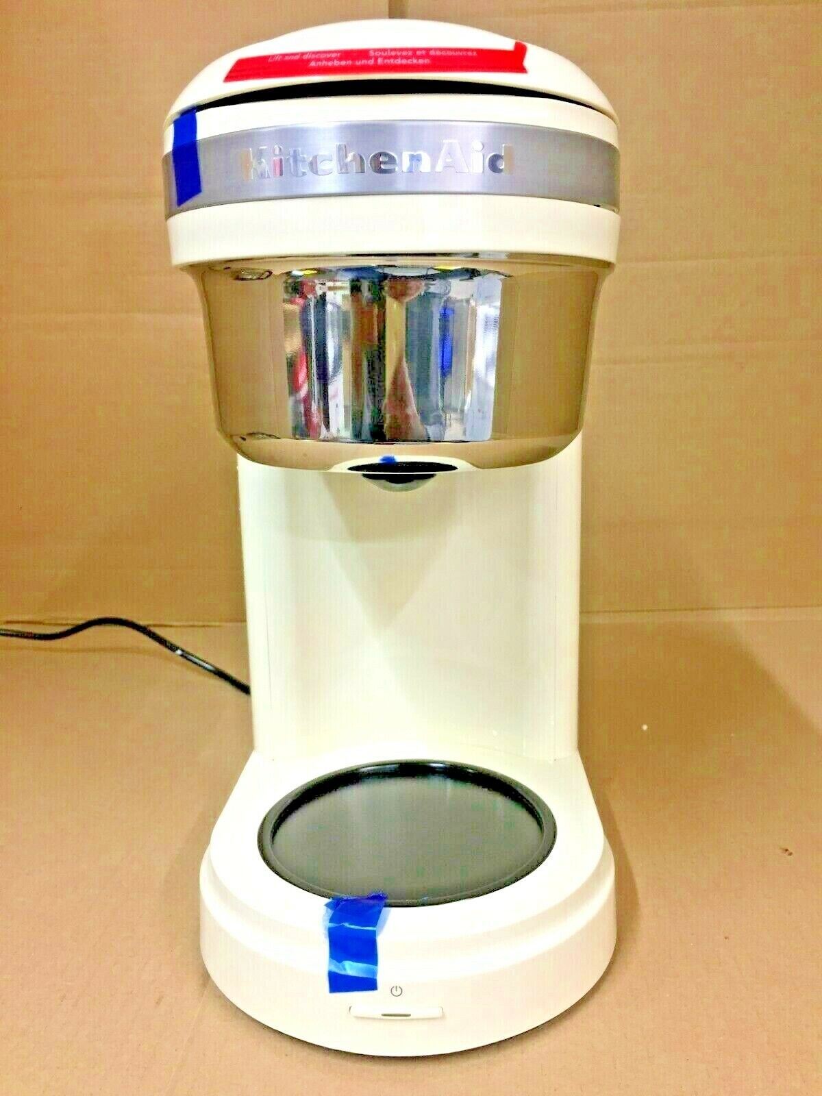 KitchenAid cup Drip Filter Coffee Maker - Almond spiral head warming plate rf