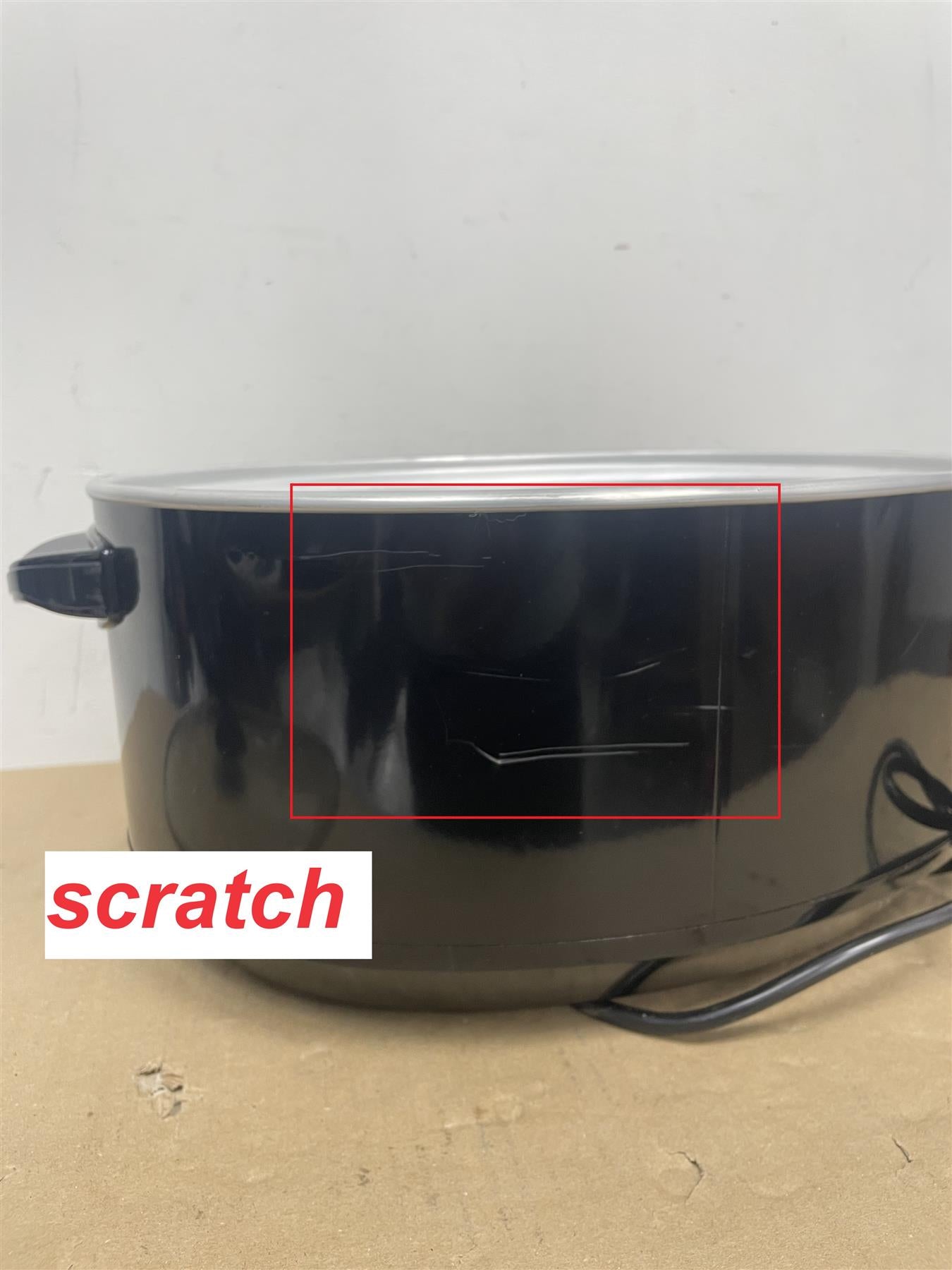 Cookworks 6.5L kitchen Electric Slow Cooker Removable Ceramic Bowl Oval Black