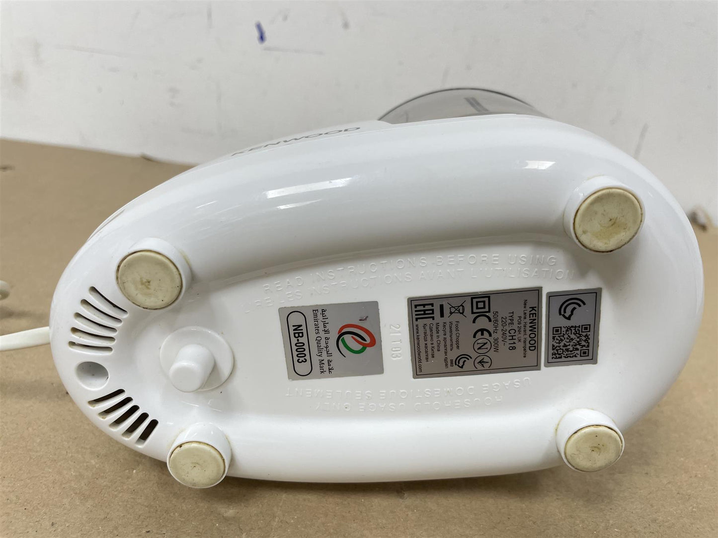 Kenwood Mini Electric Food Chopper - CH180, 300W White