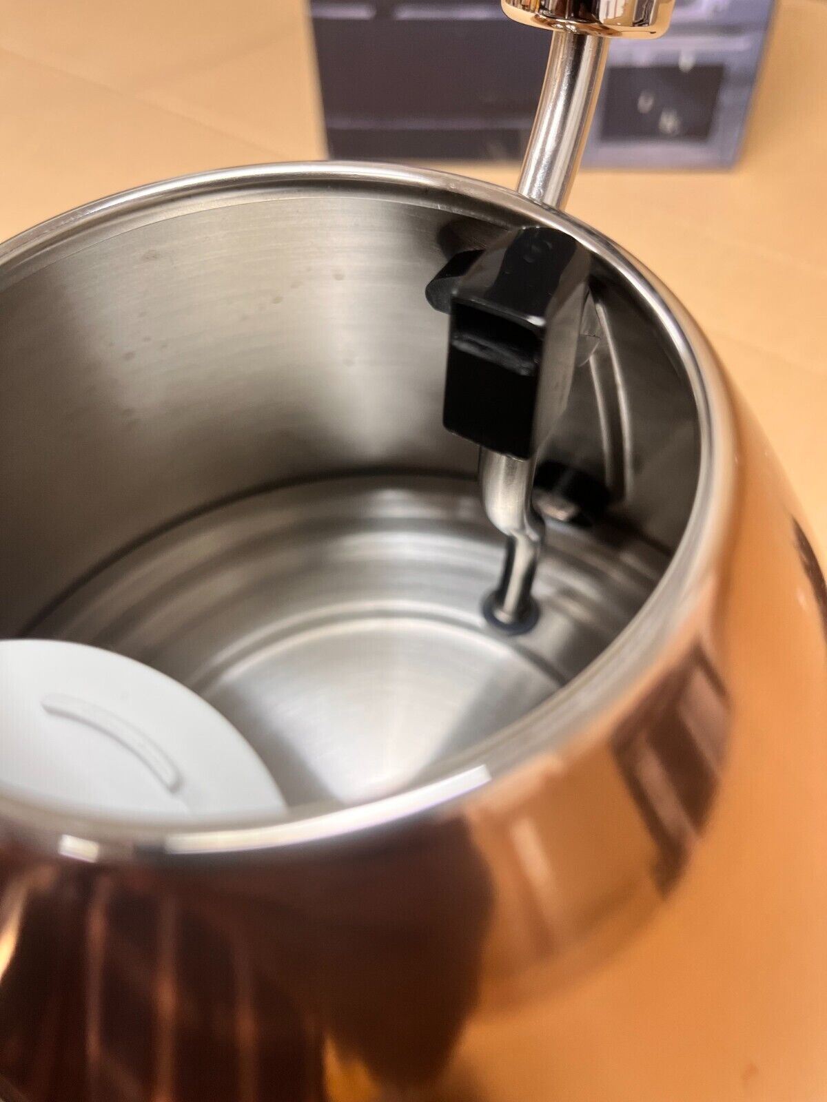 Cookworks 1.7L Copper Kettle Pyramid Design Rapid Boil Kettle Cordless Automatic