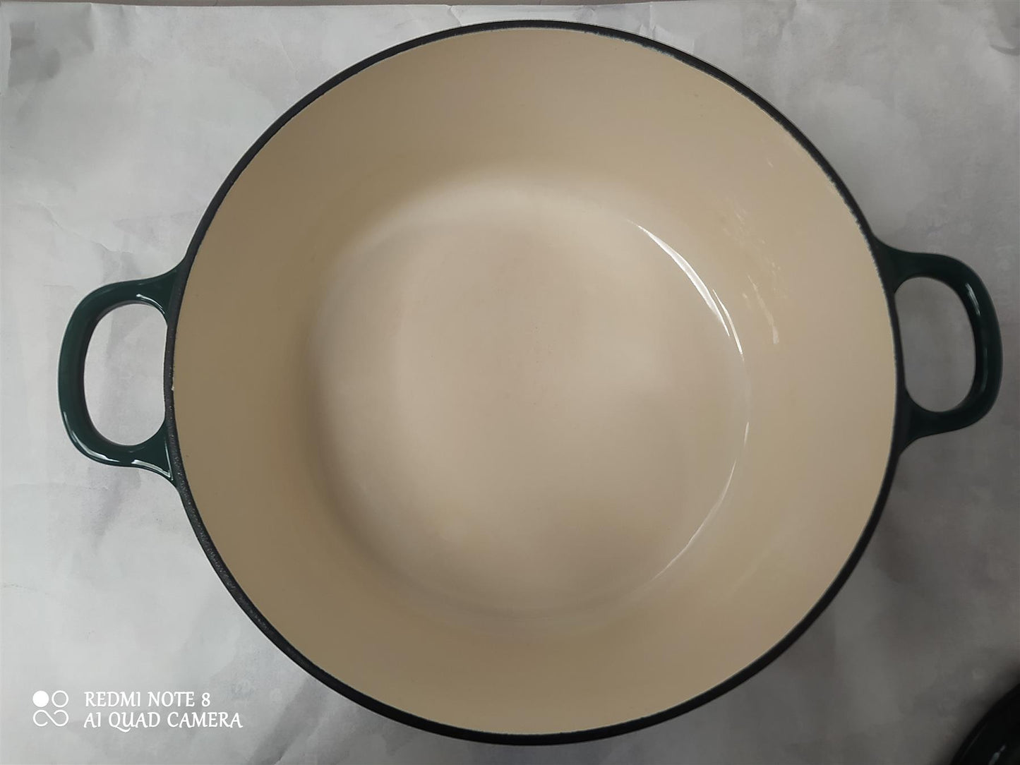 Habitat 5.3 Litre Cast Iron Casserole Dish Pot Lid Kitchen all hobs enamel Green