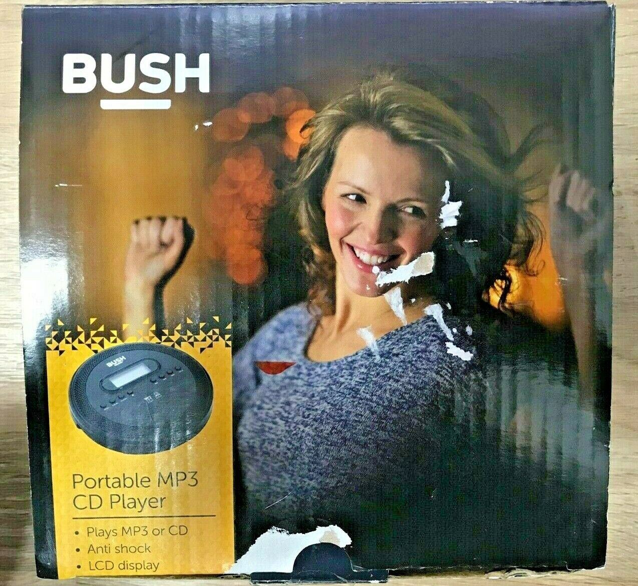 Bush Portable CD Player CD CD-R CD-RW MP3 Headphone Battery Anti-shock Playback