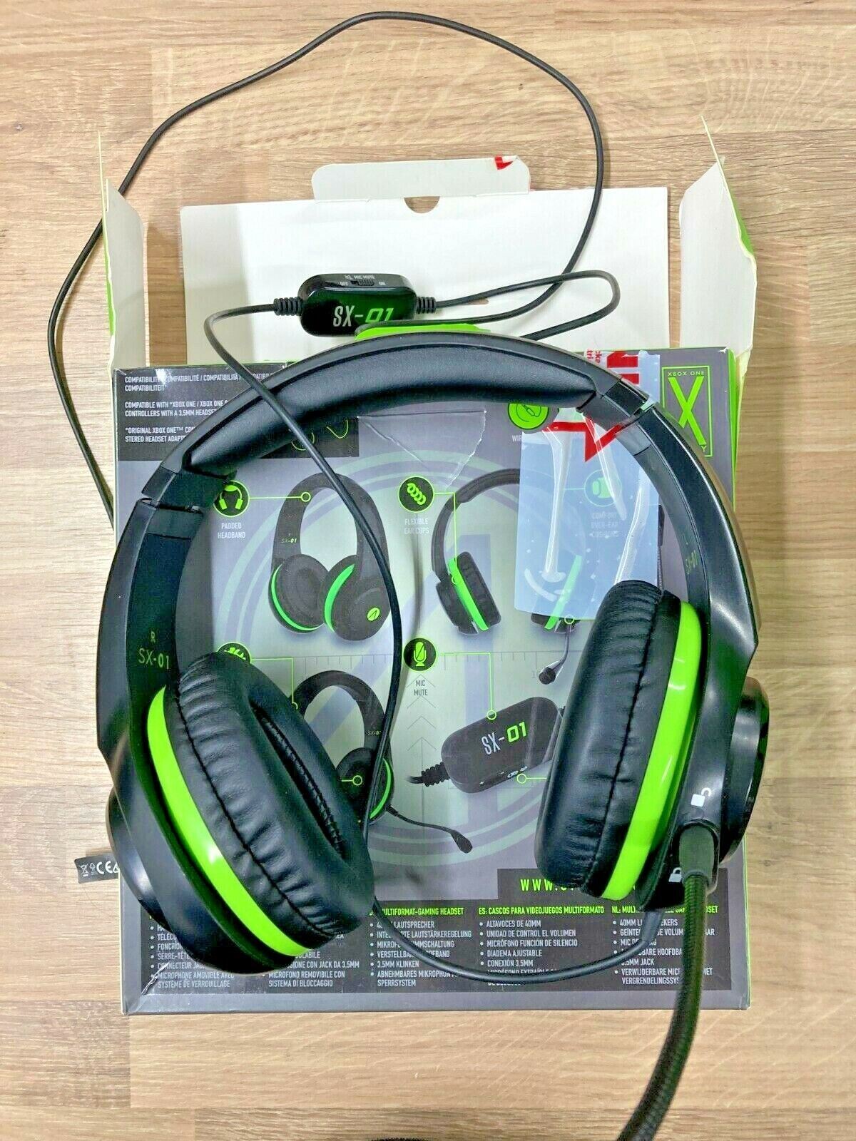 Headphones Earphones Headset Handsfree Gaming Genuine Wired Black Xbox