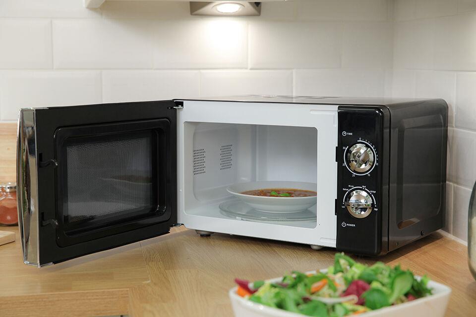 Russell Hobbs Microwave RHMM701B-N Colours Plus 17 Litre Manual Dial Black