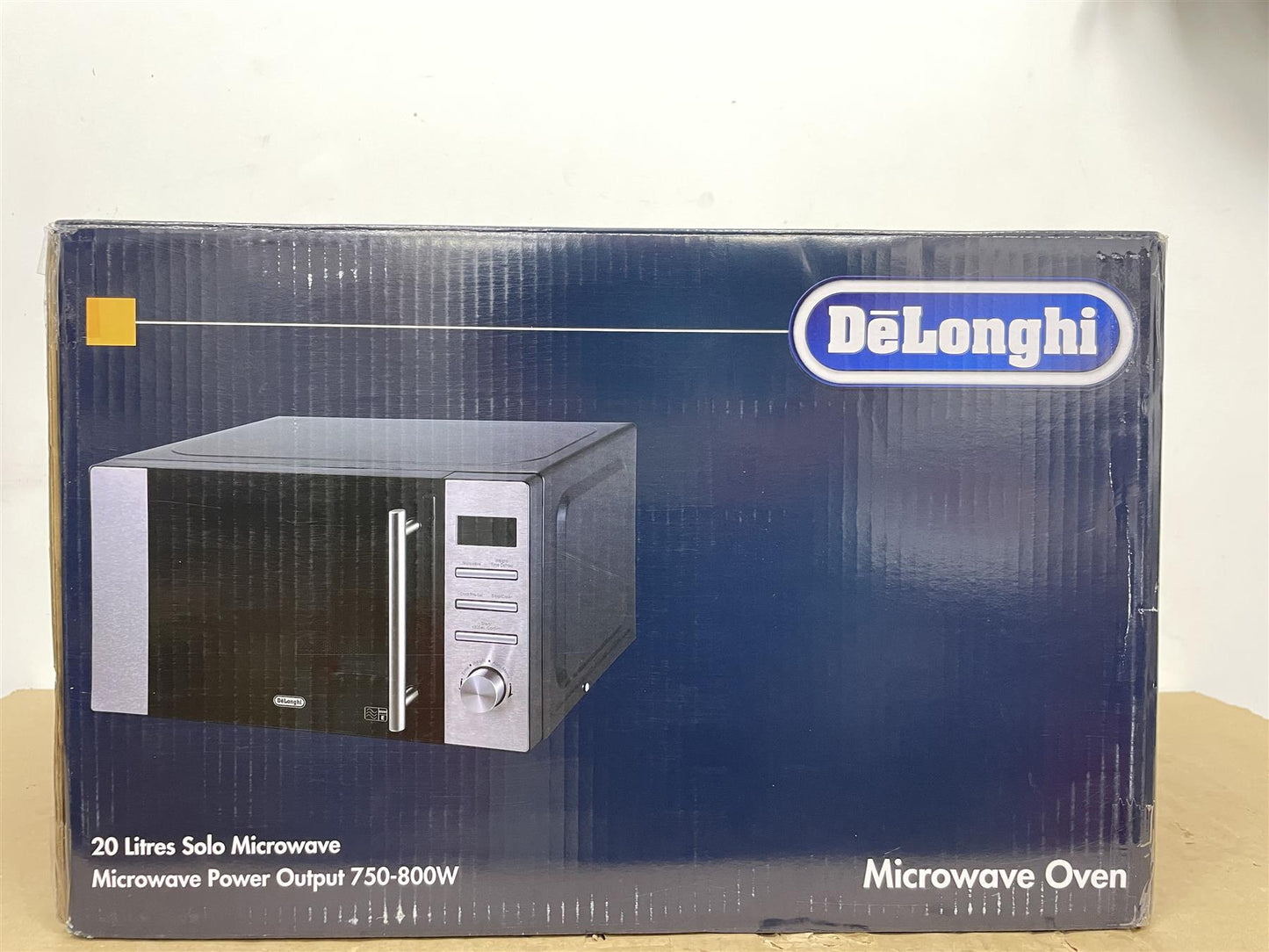 De'Longhi 800W Kitchen Standard Food Reheat Microwave Oven AM82 Stainless Steel