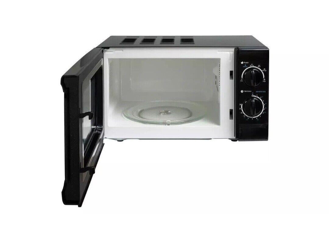 Cookworks 17L Microwave MM7 Standard 700W Manual Dial Defrost Black