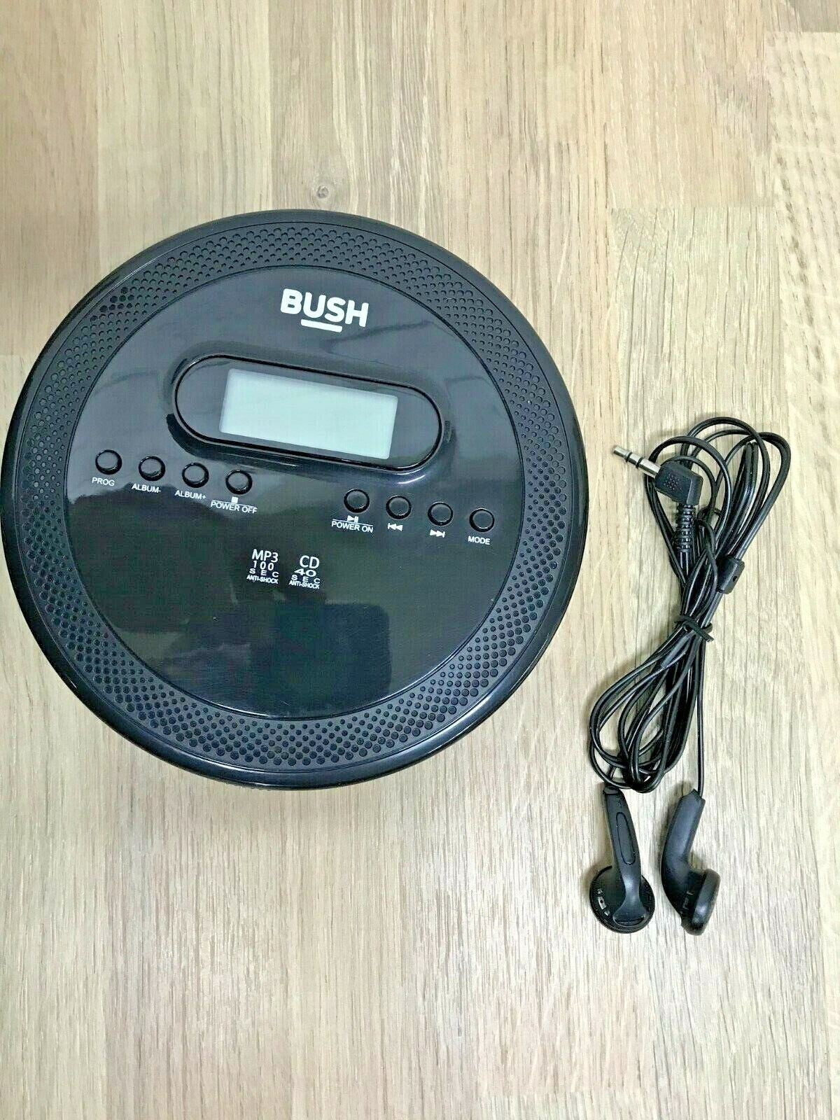 Bush Portable CD Player CD CD-R CD-RW MP3 Headphone Battery Anti-shock Playback