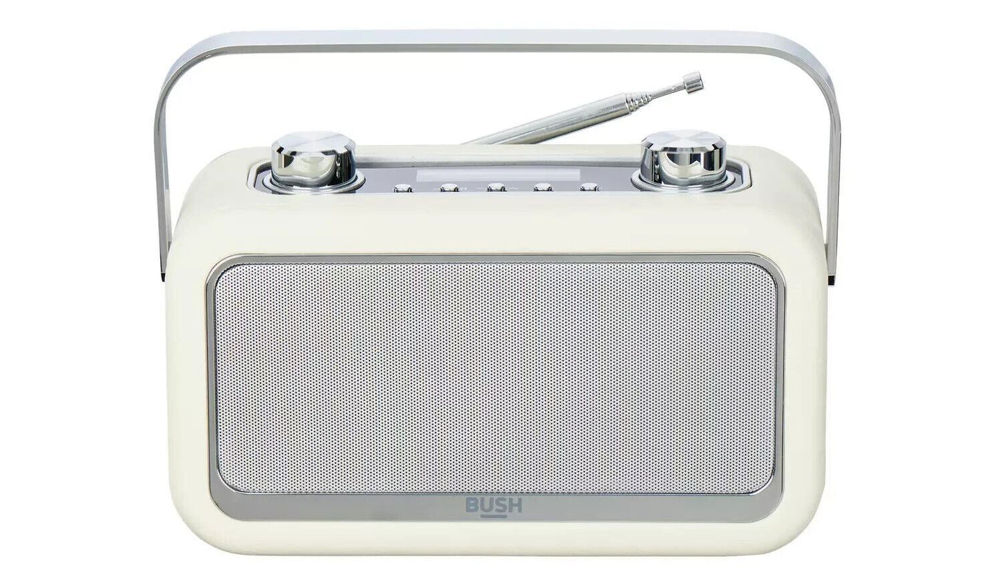 Bush Classic Portable DAB FM Radio Bluetooth Digital LCD Mains Battery 4W RMS