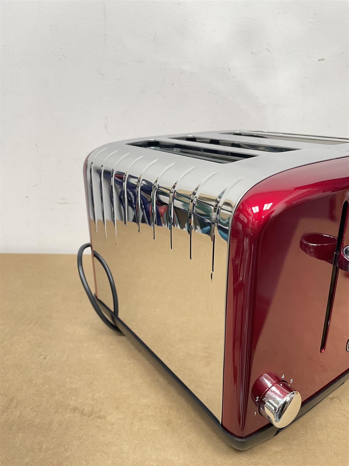 Cookworks 4 Slice Toaster With Cancel, defrost and reheat function 1600 watts