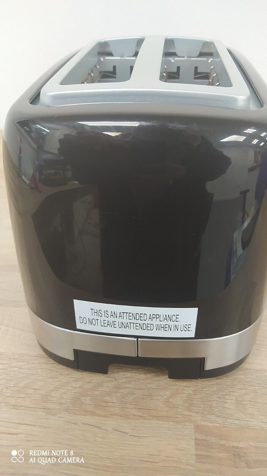 Cookworks Illuminated 2 Slice Toaster Wide Slots Bagel Black Light Plastic