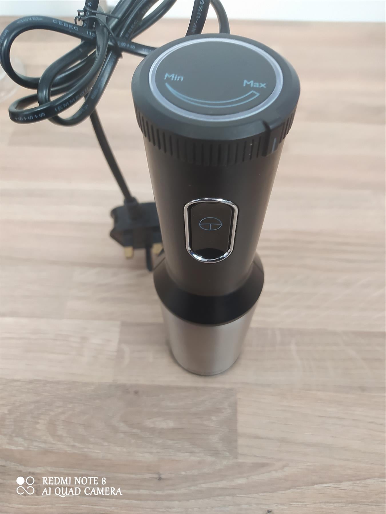 John Lewis Hand Personal Blender whisking chopping maker Black/Stainless Steel