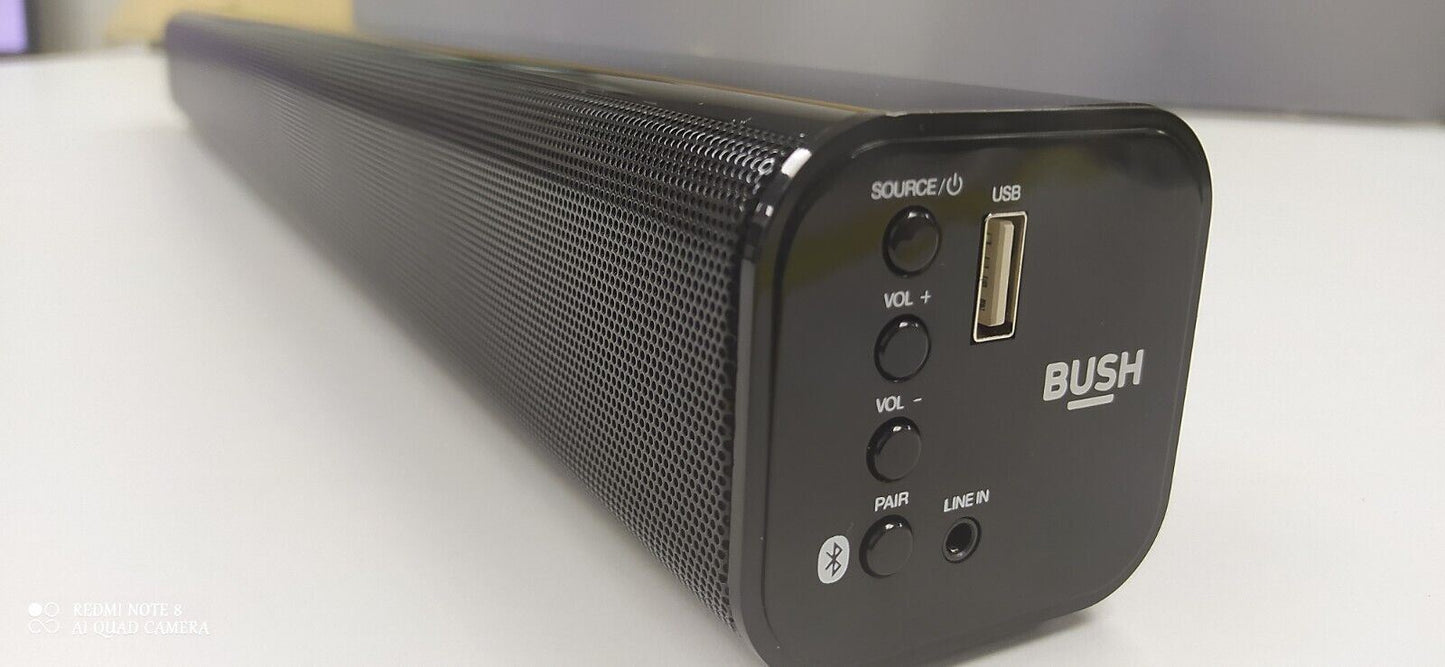 Bush Soundbar Bluetooth Wireless Speaker 24W RMS 2.0 channel Bass