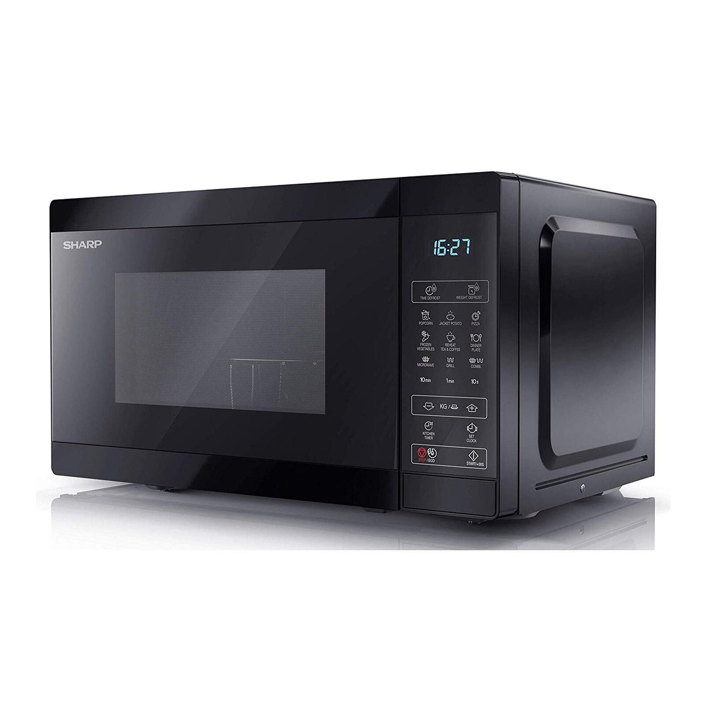 Sharp Microwave Oven with Grill 20 Litre 800W Digital rack 8 programmes Black