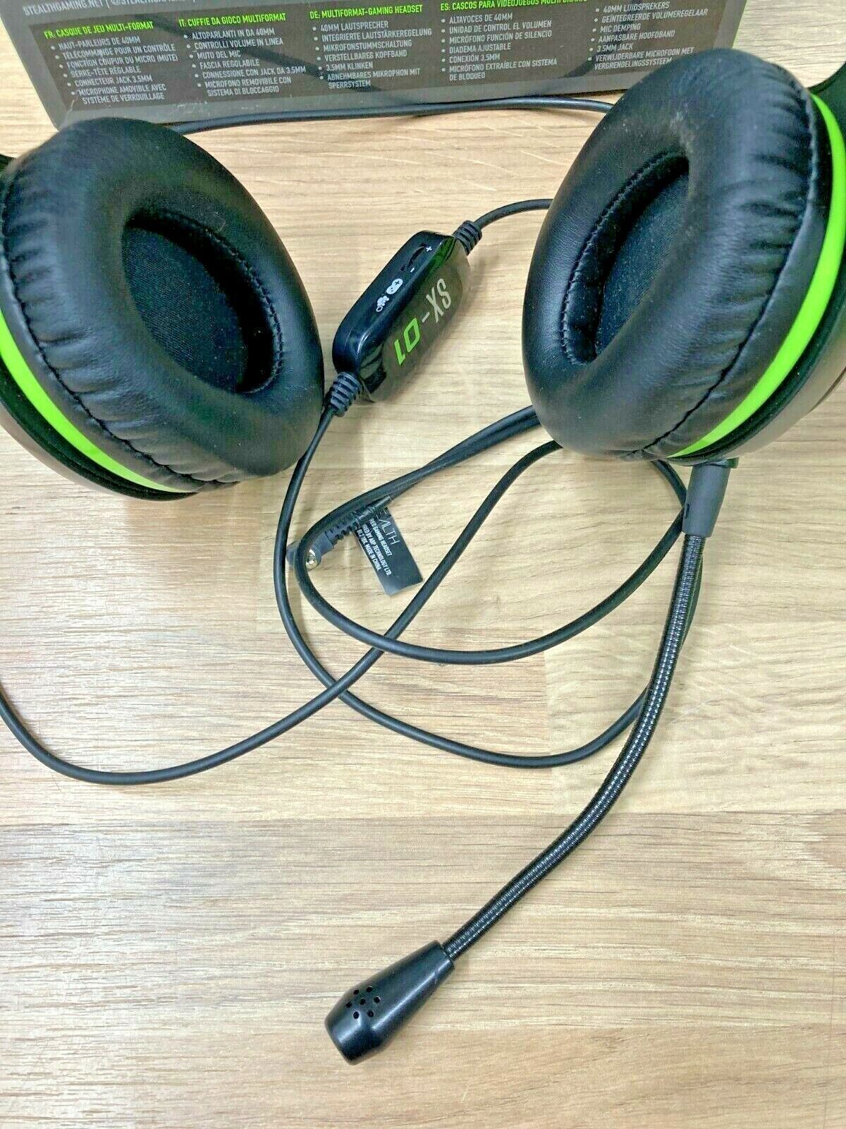 Headphones Earphones Headset Handsfree Gaming Genuine Wired Black Xbox
