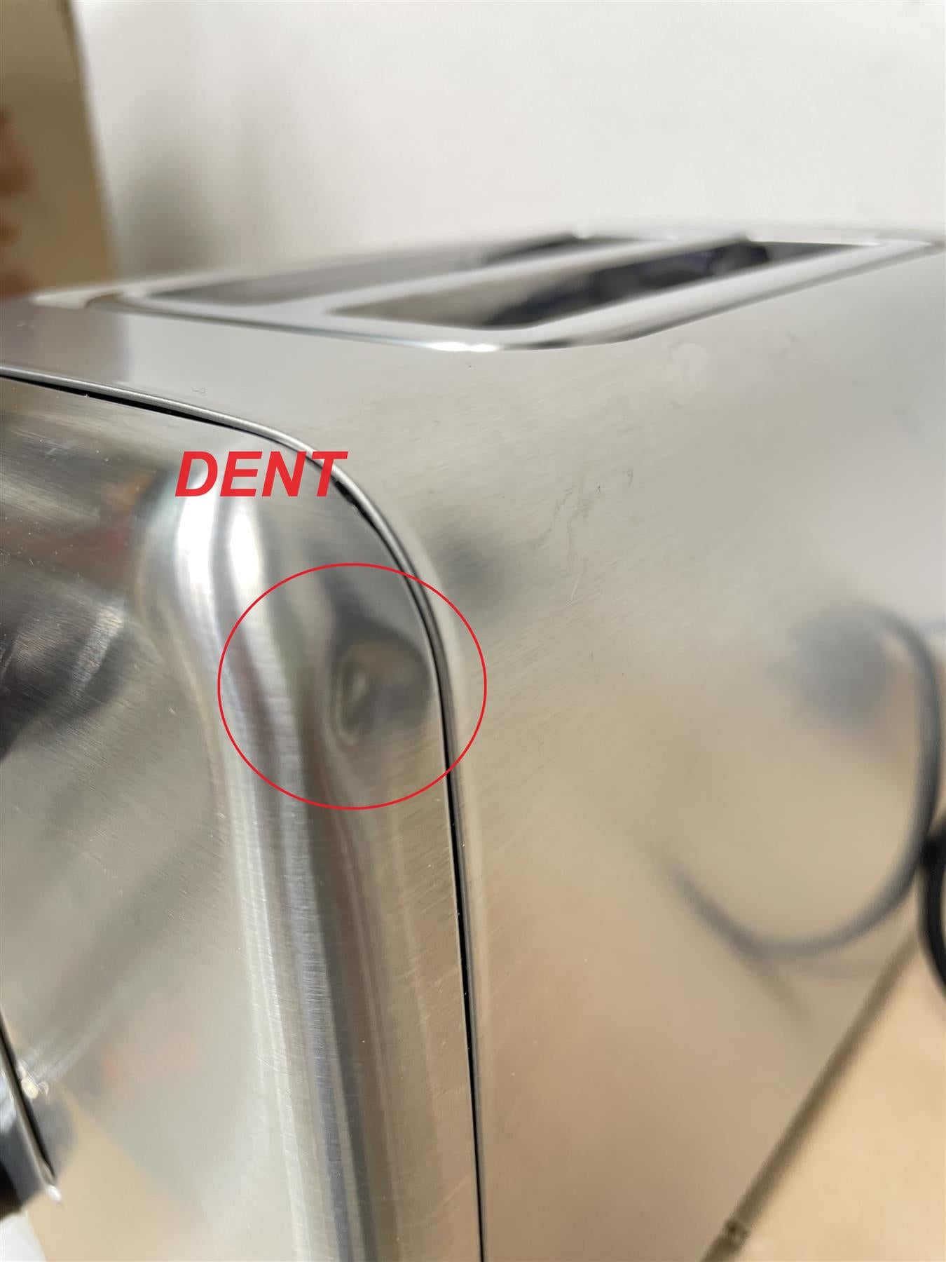 Cookworks 2 Slice Toaster - Brushed Stainless Steel Defrost Black Slots Bagel