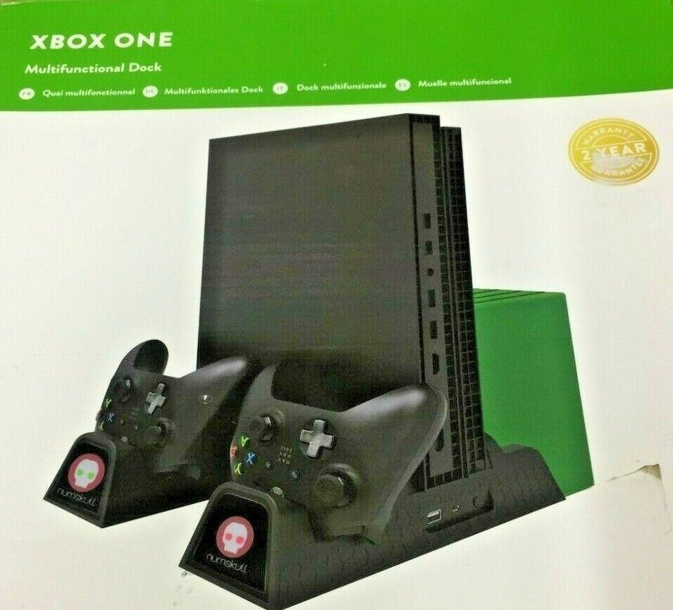 NUMSKULL XBOX ONE 5 IN 1 DOCKING STATION CONSOLE STAND GAME CONTROLLER CHARGER