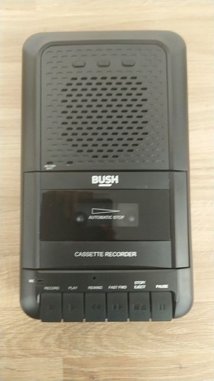 Bush Retro Personal Cassette Player Portable Tape Recorder Record Microphone USB