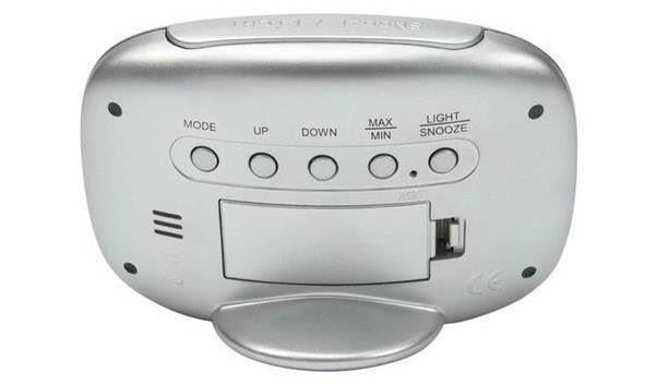 London Clock Company Weather Station Silver Temperature day forecast Humidity