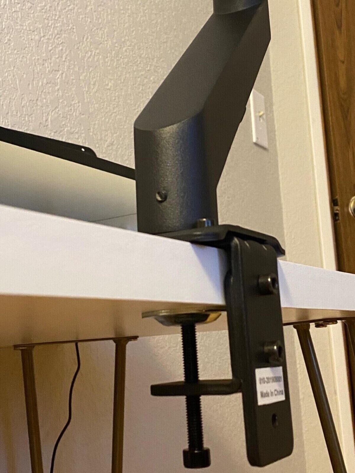 Single Monitor Mount Adjustable Screen Bracket Computer Table Stand 13"-27" inch