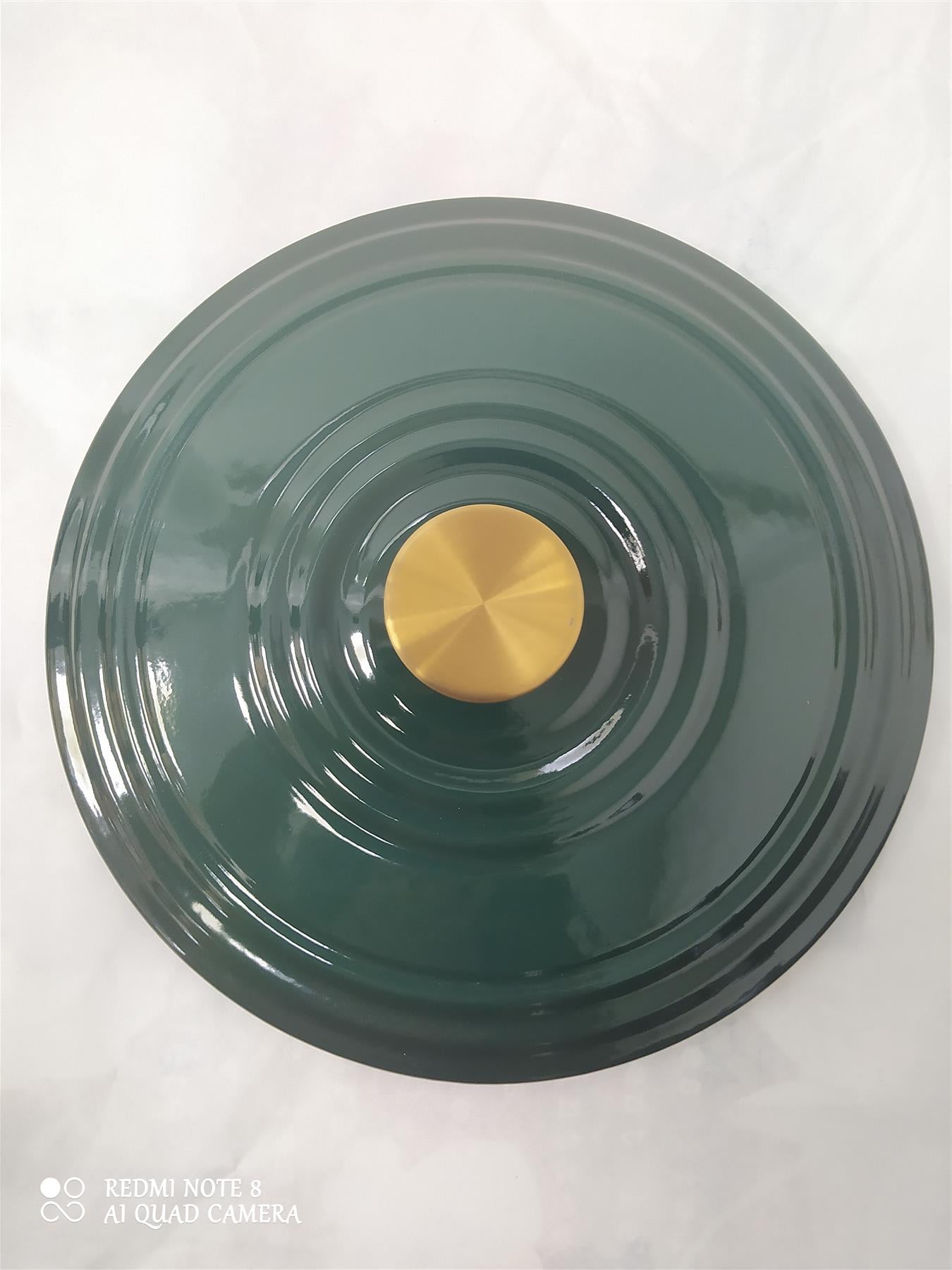 Habitat 5.3 Litre Cast Iron Casserole Dish Pot Lid Kitchen all hobs enamel Green