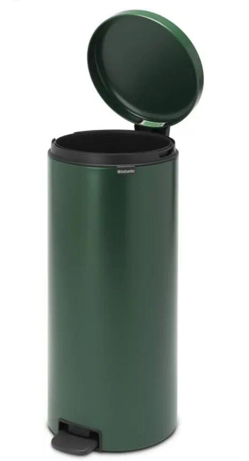 brabantia newicon pedal bin 30l Trash can inner Bucket Slim pine green