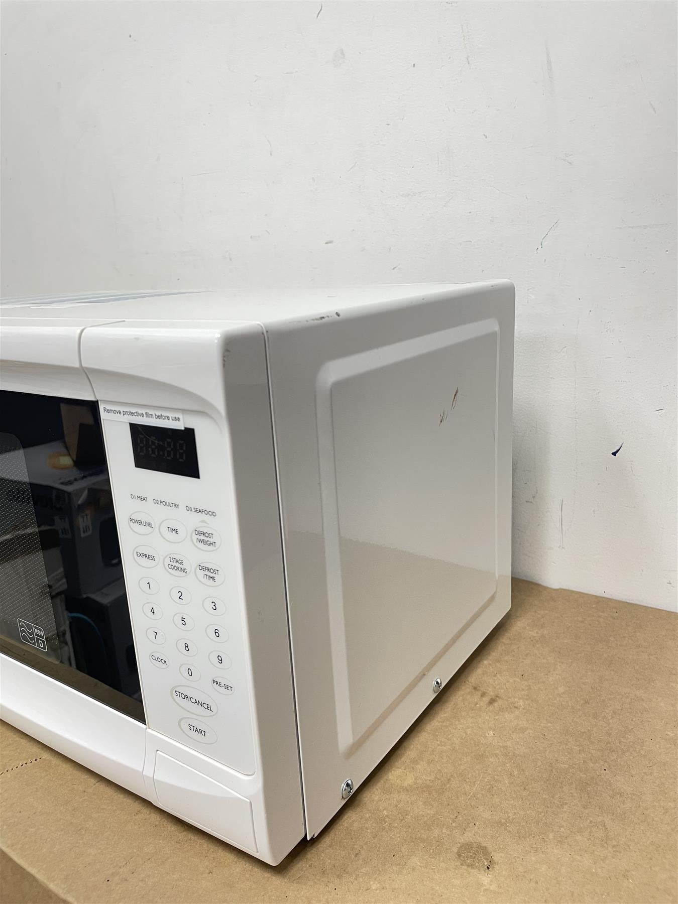 Cookworks Microwave Oven EM7 700W Standard Kitchen Food Reheat Defrost White