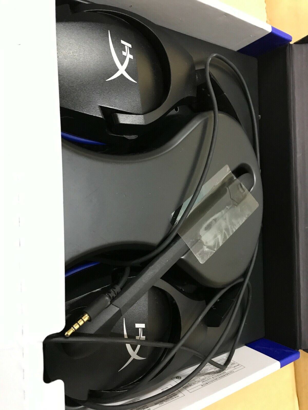 Headphones Earphones Headset Handsfree Gaming Genuine Wired Black/Blue PS4 PS5