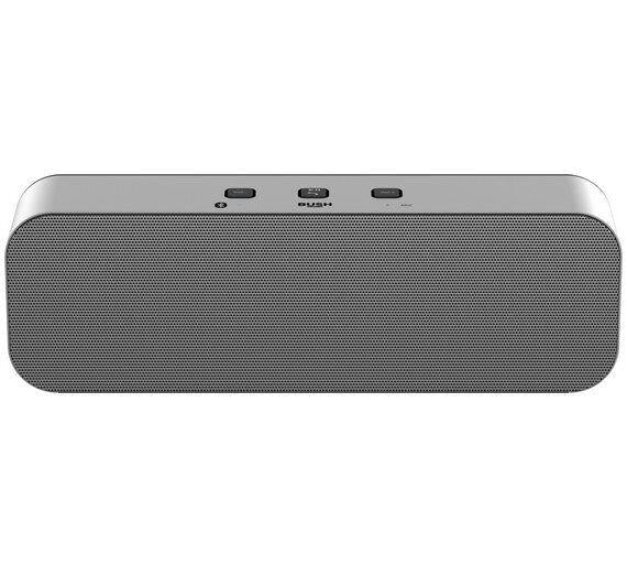 Bush Large Stereo Portable USB Wireless Bluetooth Party Speaker Handsfree Silver