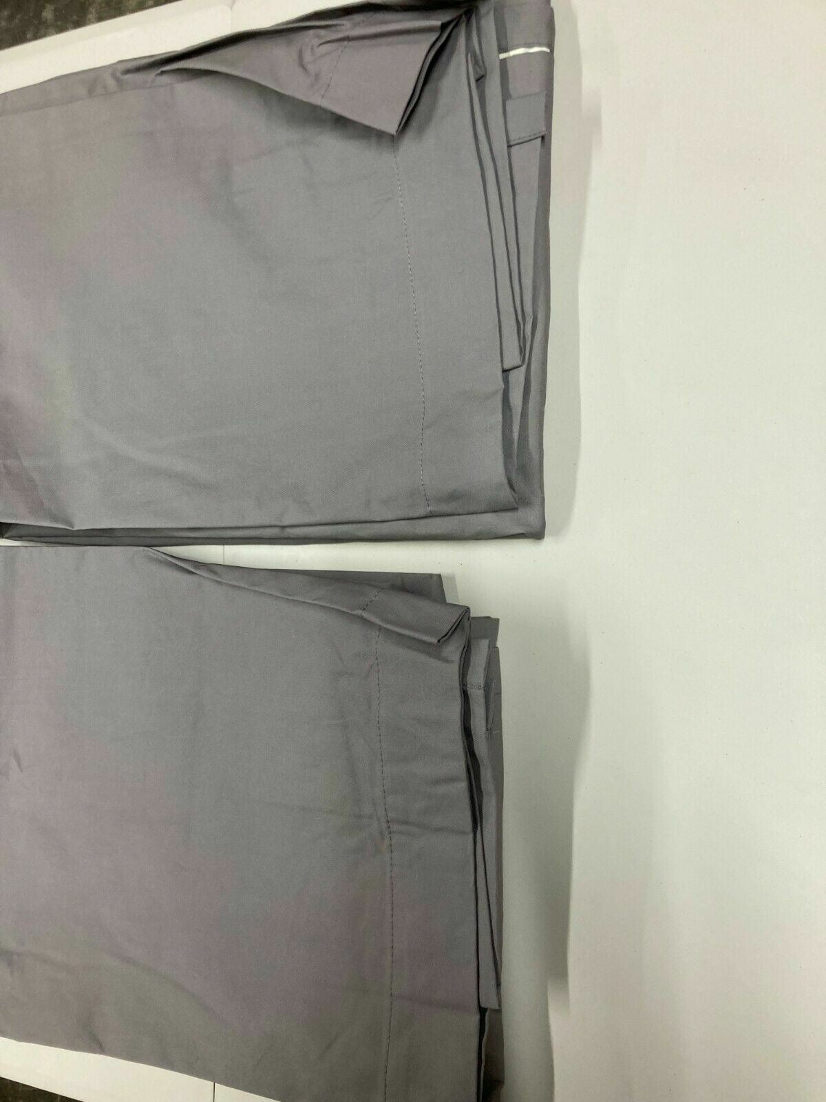 Argos Home Curtains Pair Ready Made Sold Thick Quality Plain grey