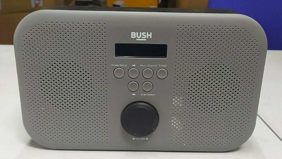 Bush Portable RDS Stereo DAB FM Radio Digital LCD Mains Battery Sleep Timer 4RMS