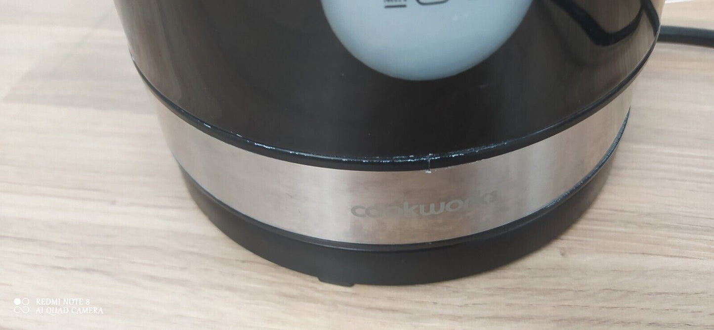 Cookworks Kitchen Electric Plastic Illuminated Water rapid boil Kettle Black