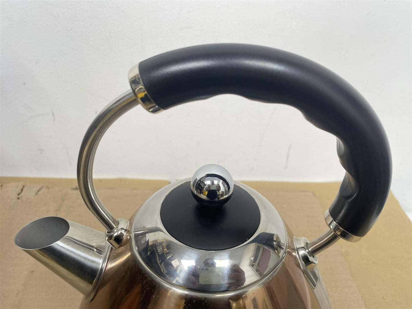 Cookworks Pyramid Kettle Stainless Steel Copper auto shut rapid boil 1.7 Litre