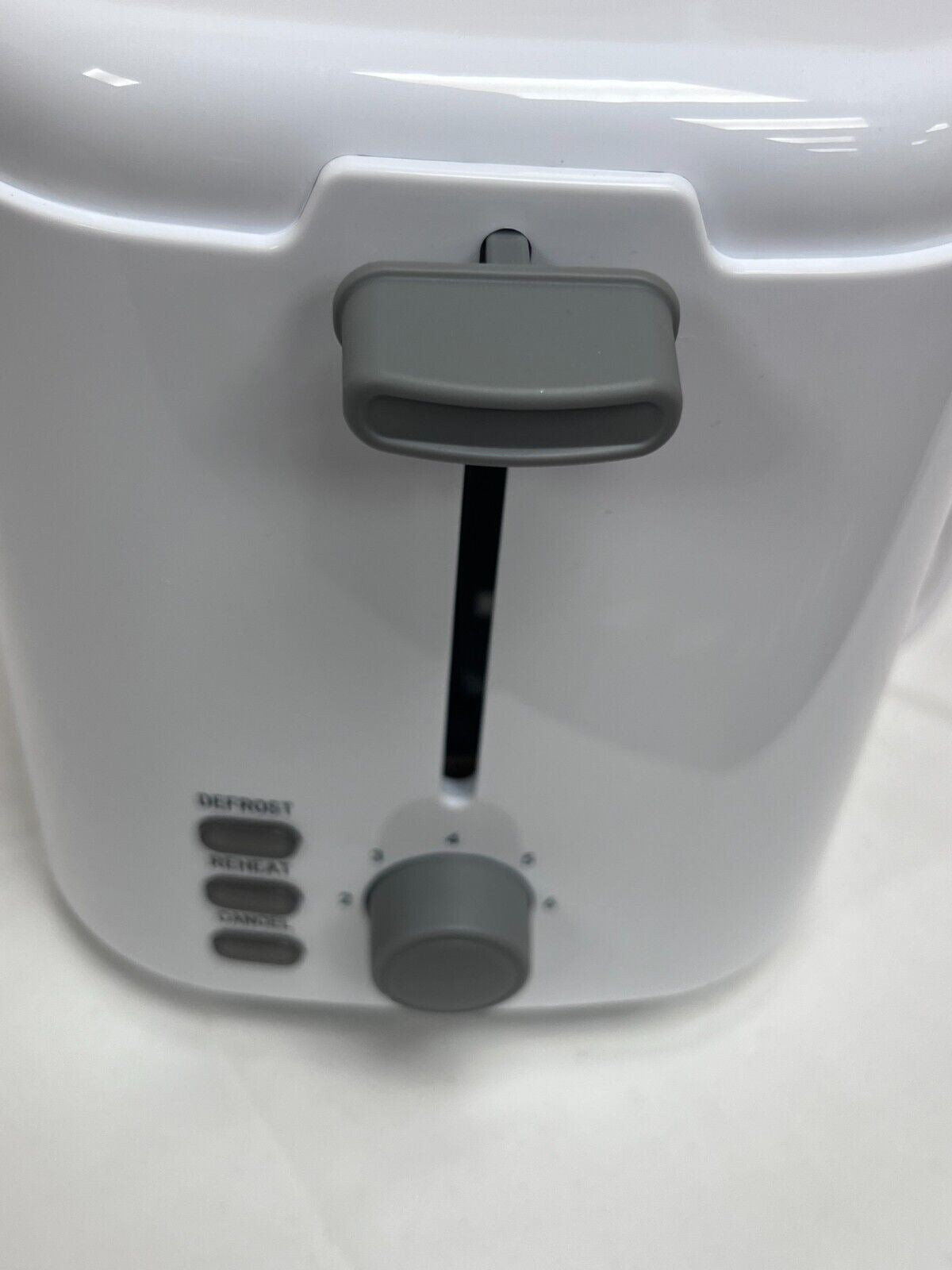 Cookworks Kitchen Electric 2 Slice Defrost Extra wide slots Toaster - White