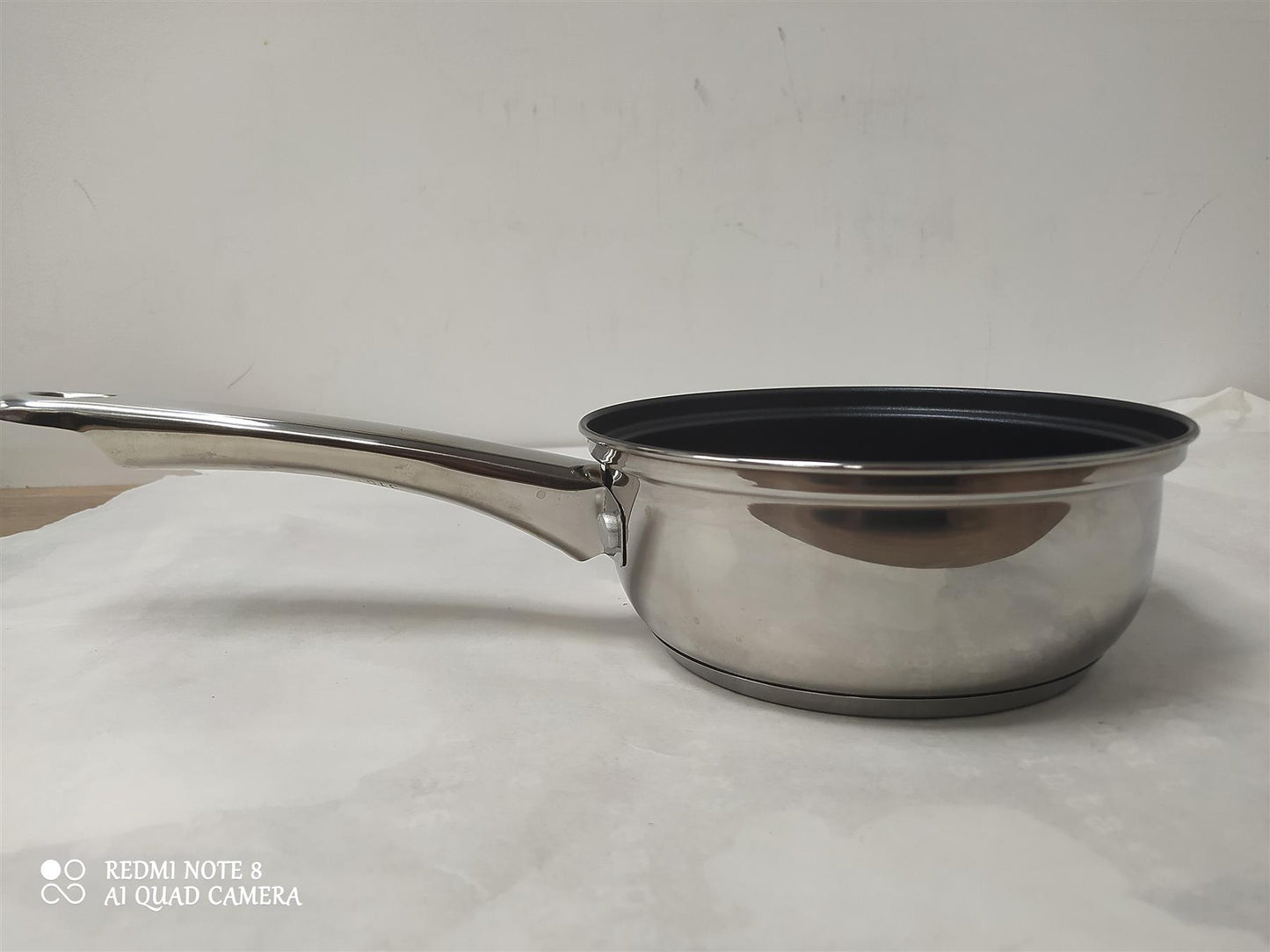 Home 5 Piece Stainless Steel Pan Set Milk Sauce Frying pan Lid Cookware all hobs