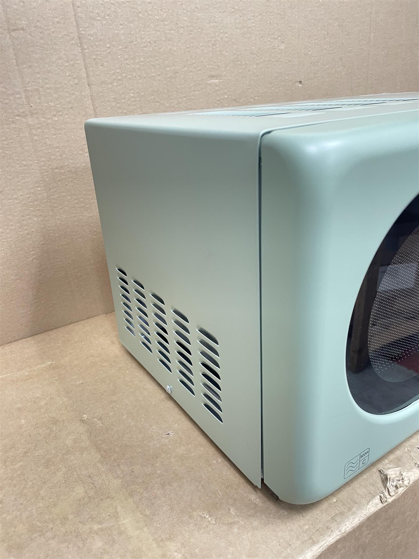De'Longhi Argento Flora 800W Standard Microwave oven Food Reheat - Sage Green