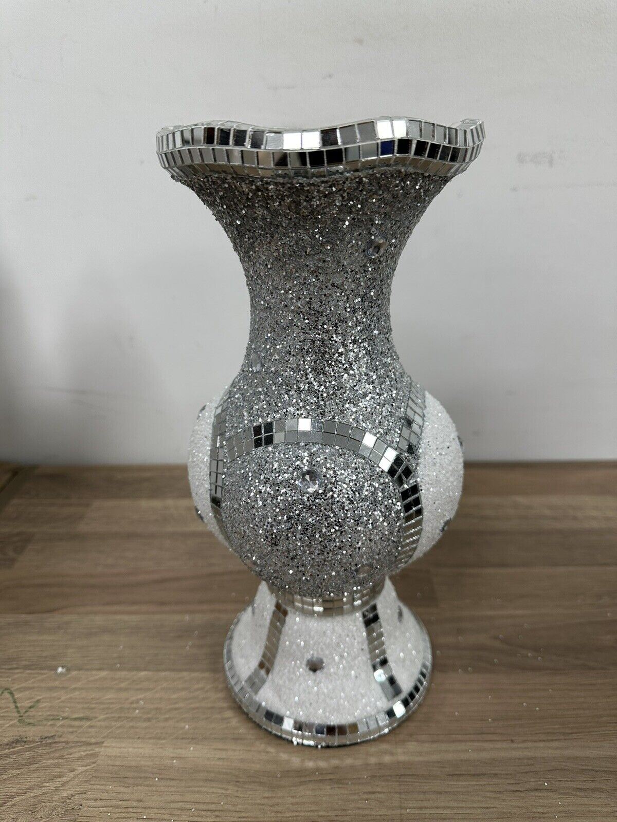 Vase Flower Decor Home Table Decorations Centerpieces Silver Bling Flower Vase