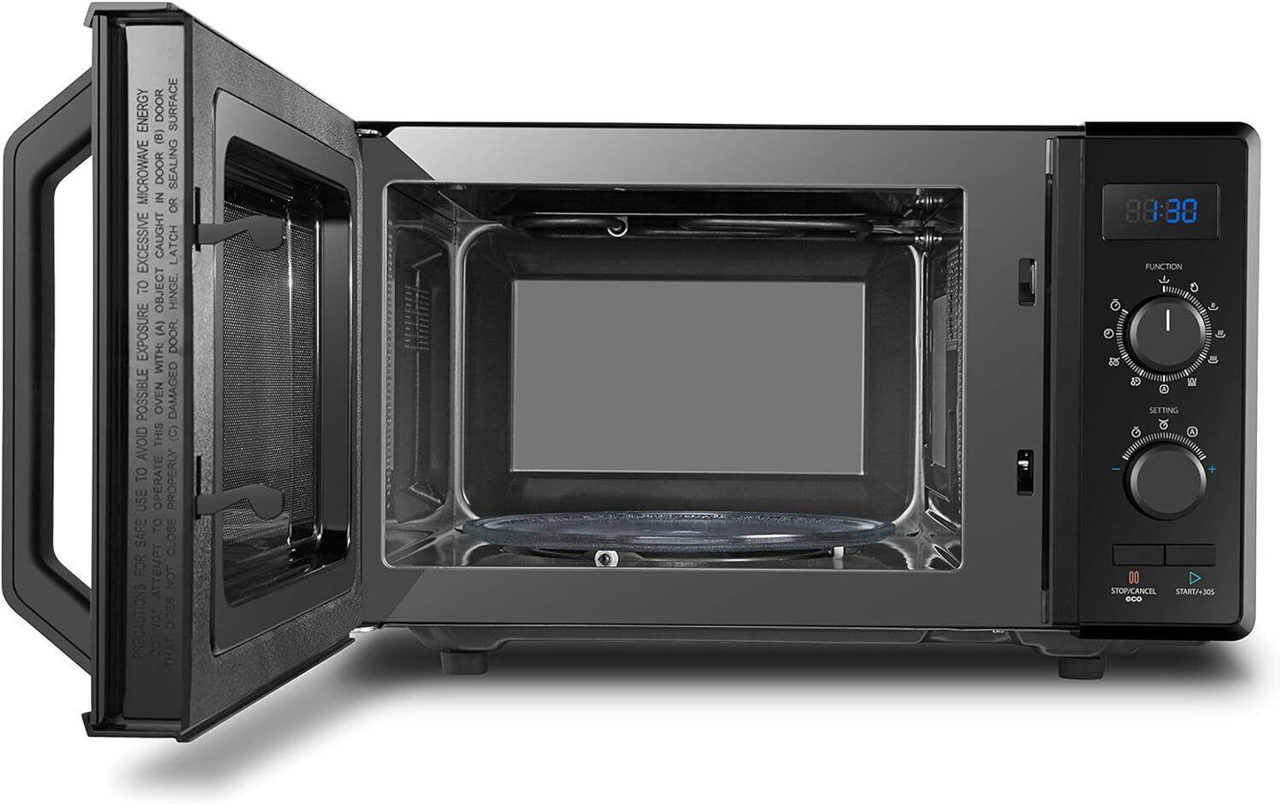 Toshiba Microwave Oven Grill 900W 23L 5 Power Levels 8 Cooking Presets
