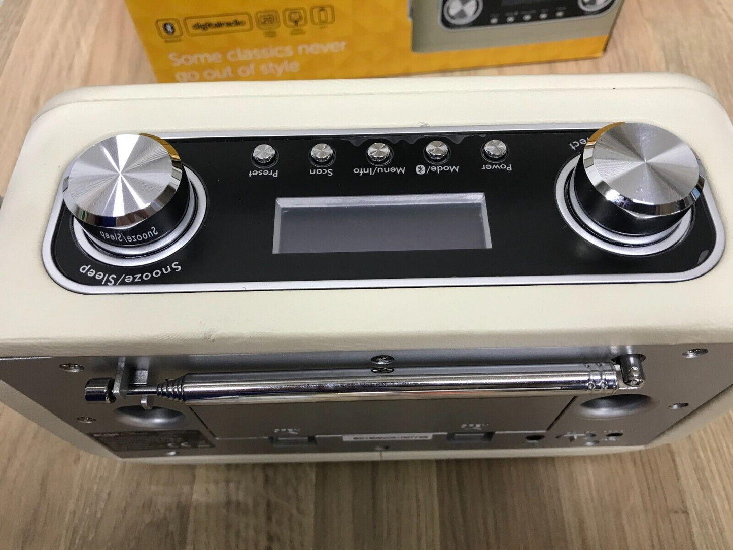 Bush Classic Leather Look Bluetooth DAB Radio - Cream
