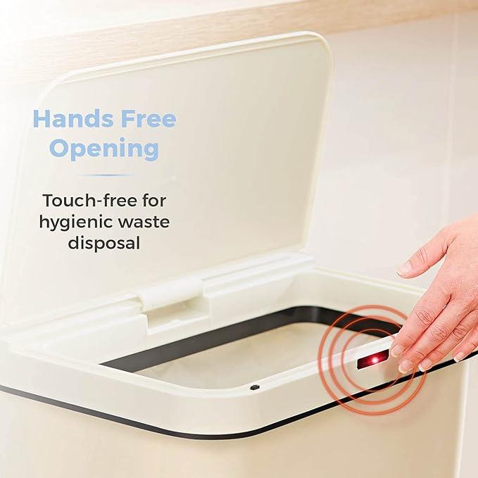 Tower Sensor Bin Retainer Ring 50L T838005C Trash can swift hand motion Cream