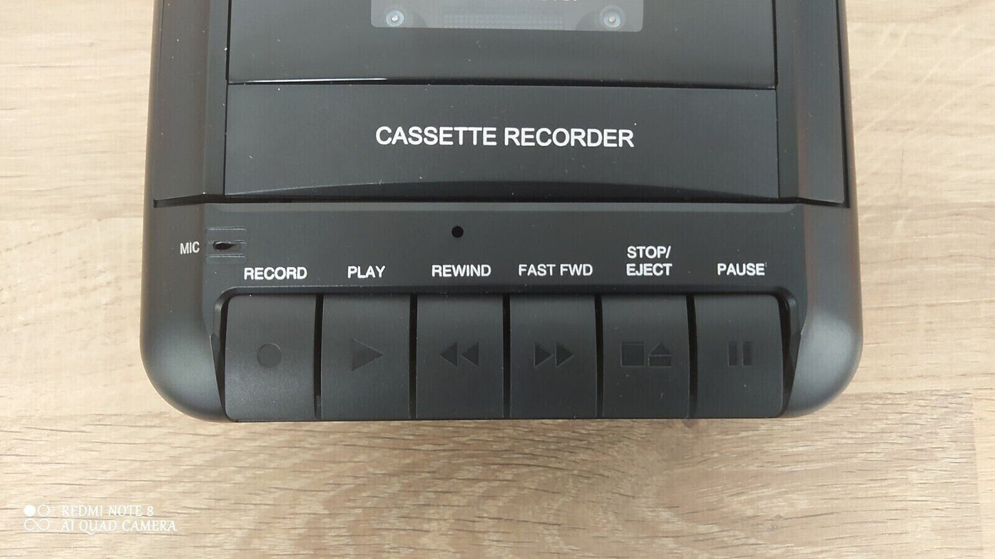 Bush Retro Personal Cassette Player Portable Tape Recorder Record Microphone USB