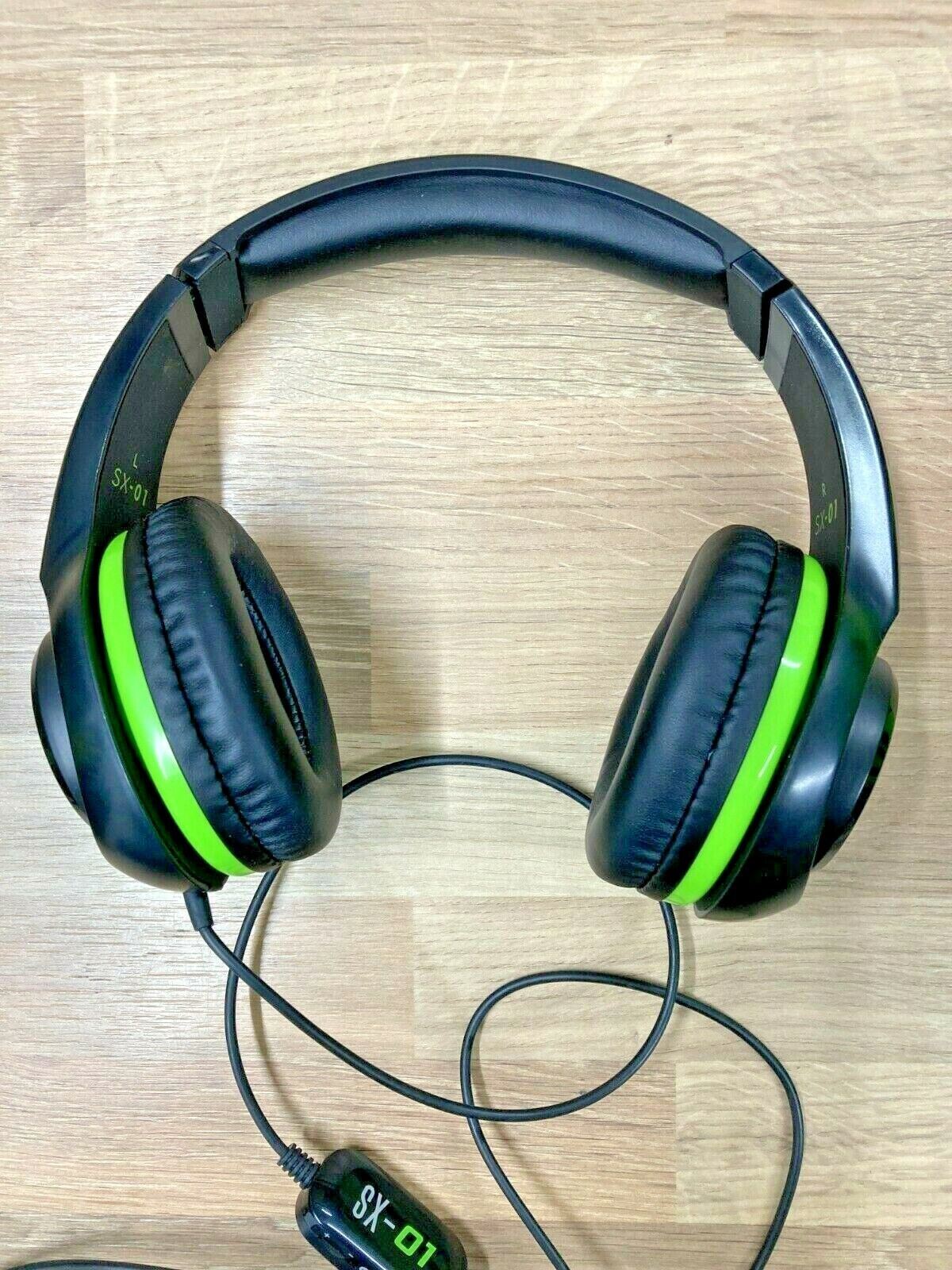 Headphones Earphones Headset Handsfree Gaming Genuine Wired Black Xbox