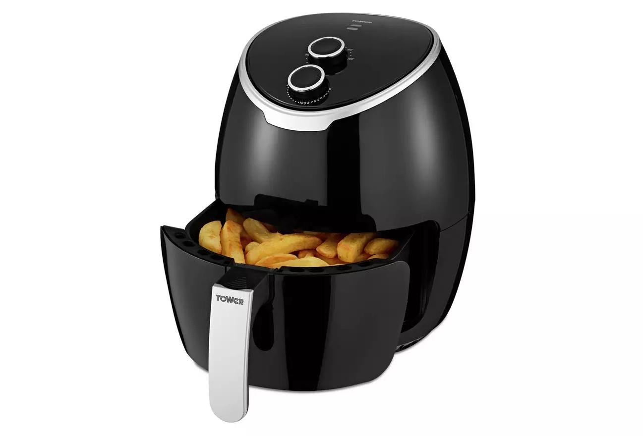Tower T17061 4L Air Fryer Kitchen roast Grill Cooking Electric Healthy Chips Black