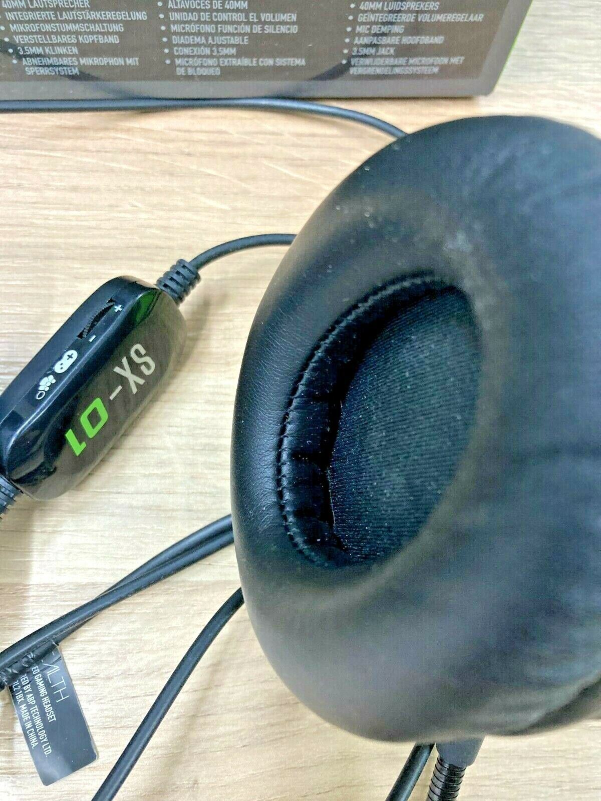 Headphones Earphones Headset Handsfree Gaming Genuine Wired Black Xbox