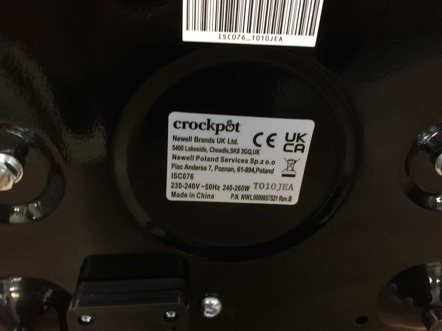 Crockpot replacement 5.6L slow cooker electric base unit only