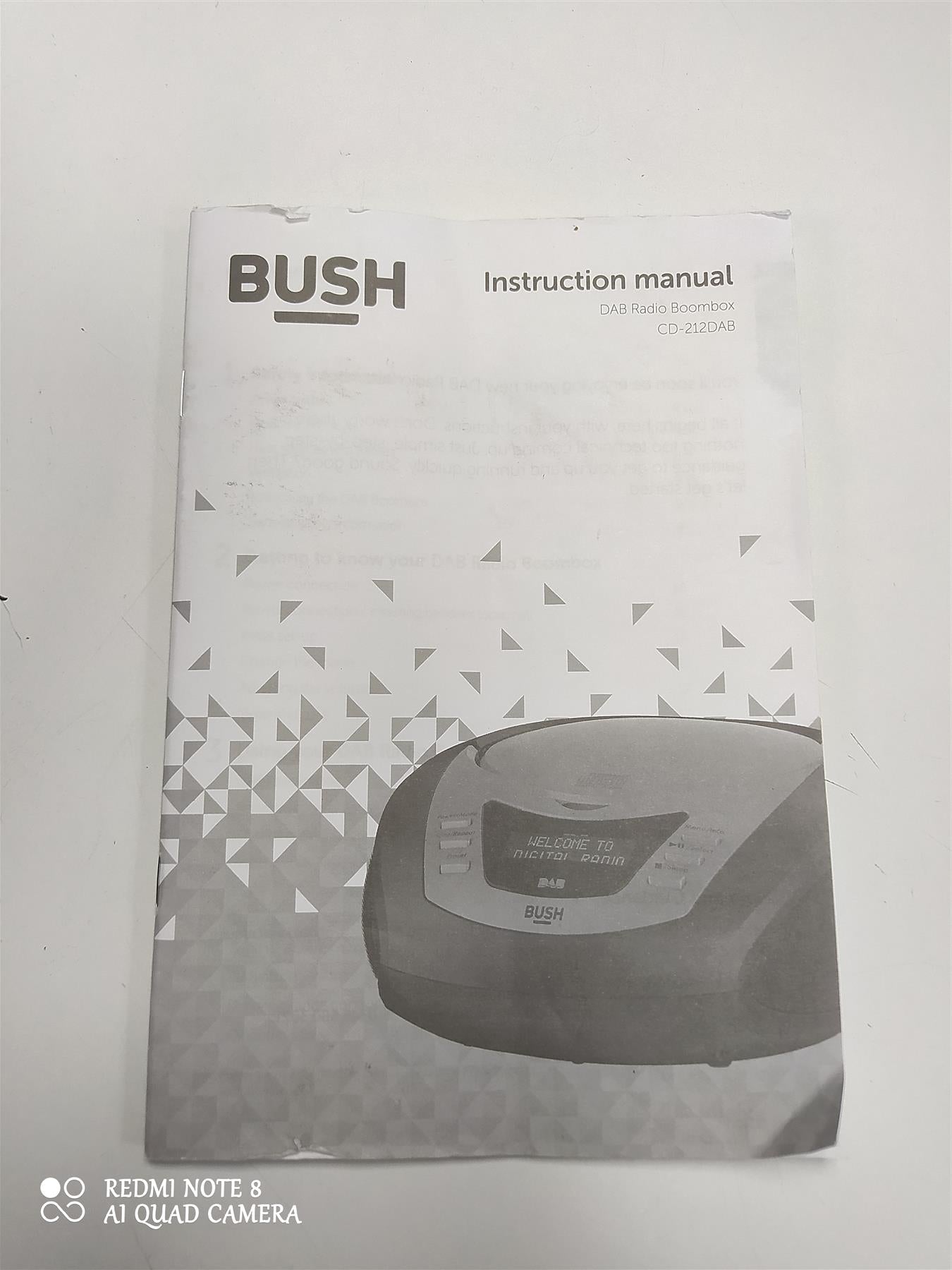 Bush Boombox CD Player FM DAB Stereo Speaker Home Audio Portable Digital Radio