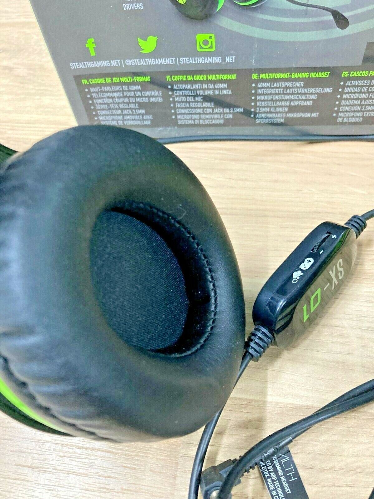 Headphones Earphones Headset Handsfree Gaming Genuine Wired Black Xbox