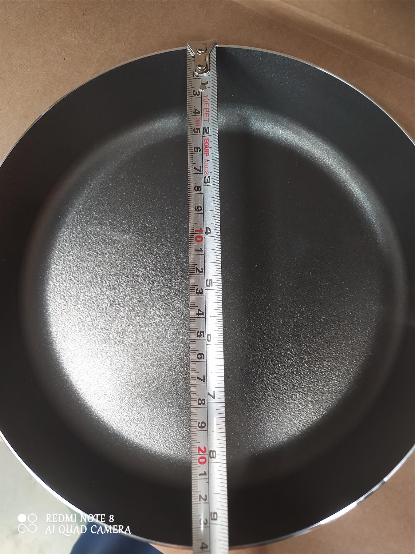 Home 5 Piece Pan Set Aluminium Non Stick Sauce & Frying Pans with lids Cream