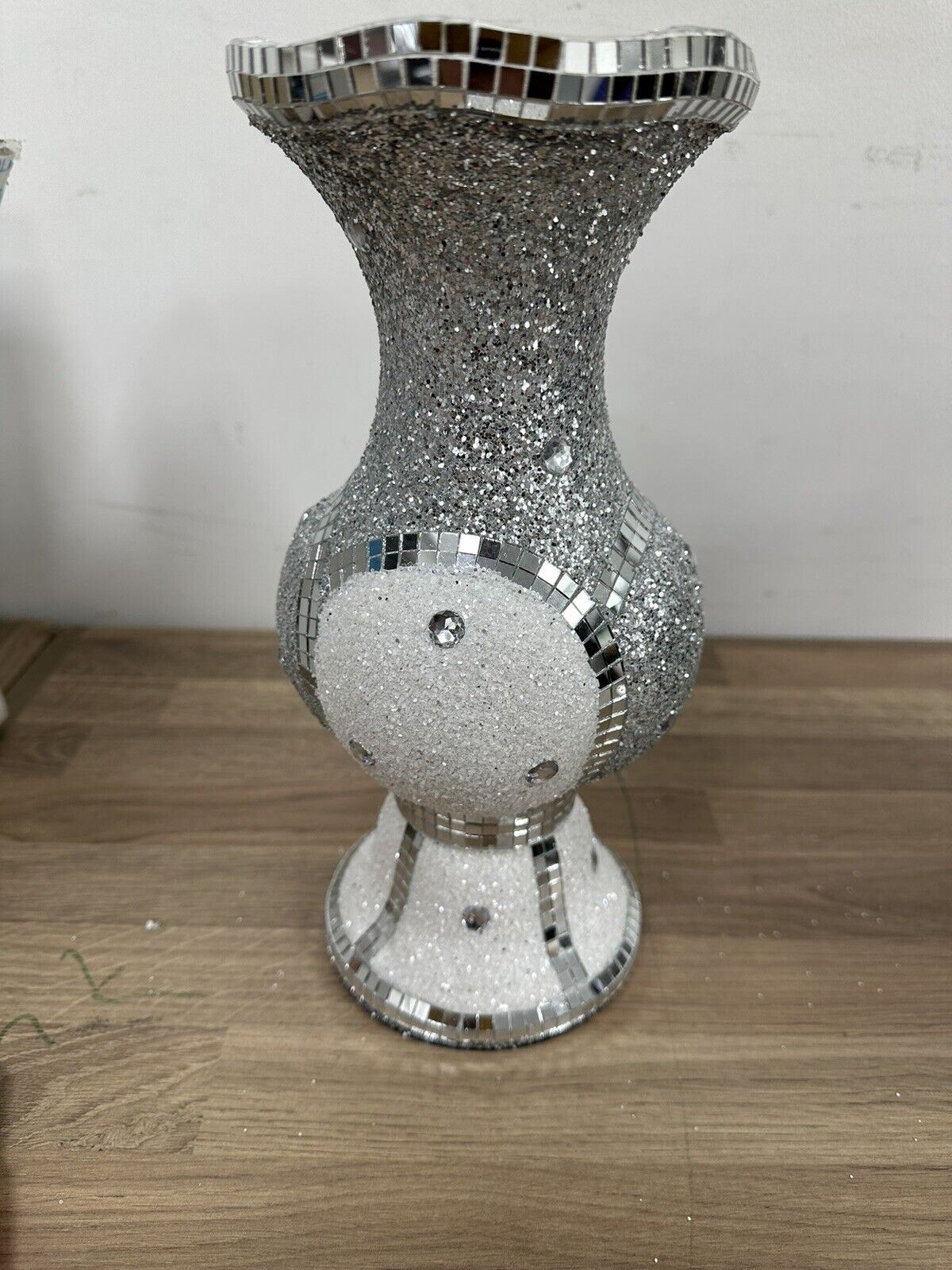 Vase Flower Decor Home Table Decorations Centerpieces Silver Bling Flower Vase