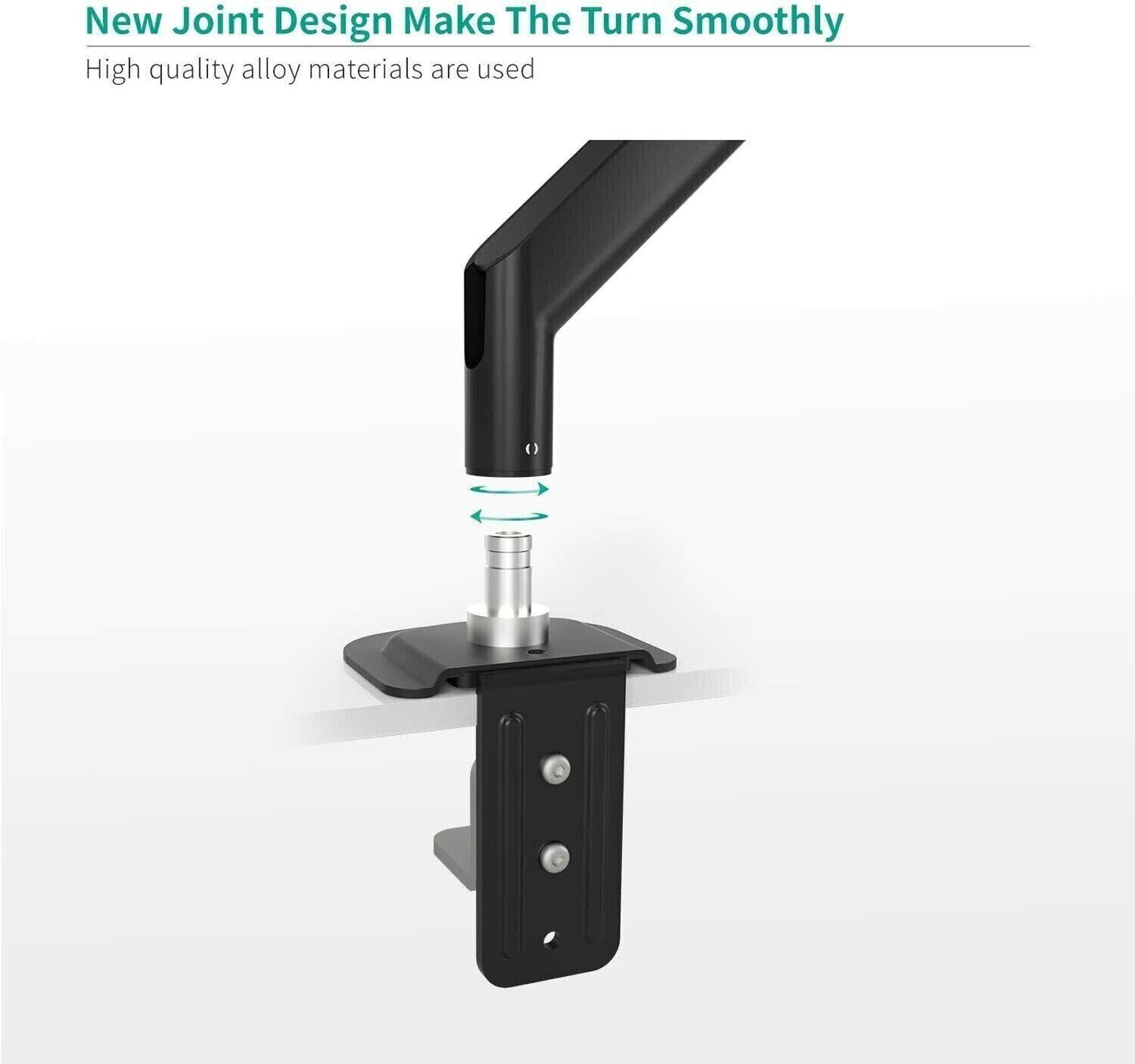 Single Monitor Mount Adjustable Screen Bracket Computer Table Stand 13"-27" inch